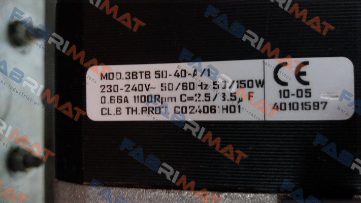 Wiring diagram MOD.3BTB 50-40-A/1 Elco
