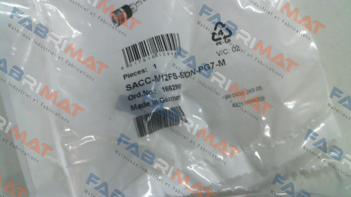 p/n: 1662968, Type: SACC-M12FS-5CON-PG 7-M Phoenix Contact