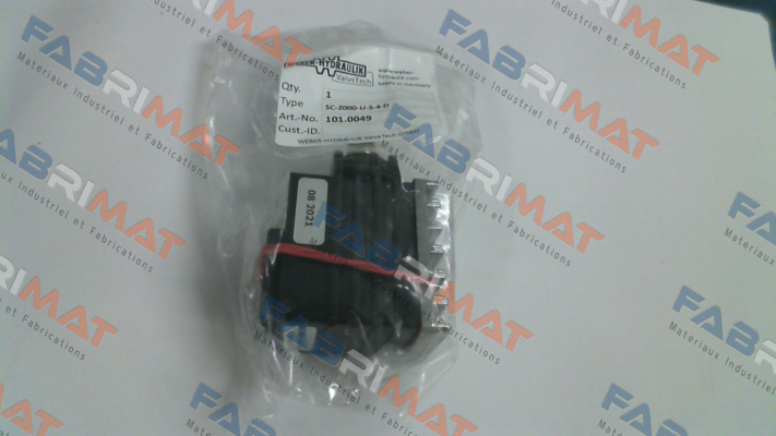 P/N: 101.0049, Type: SC-2000-U-S-4-D Fluid Team