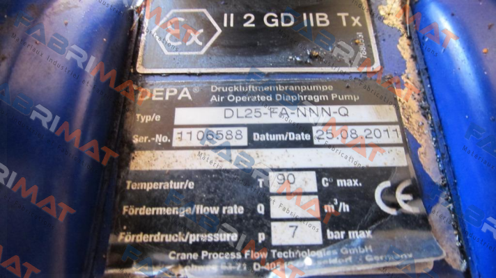 DL25-FA-NNN-Q  obsolete, replacement DH25-FA-NNN-M  Depa Pumps