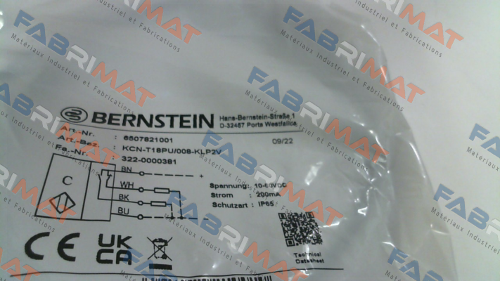 P/N: 6507821001, Type: KCN-T18PU/008-KLP2V Bernstein
