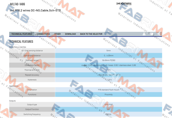 AK1/A0-1A86 Micro Detectors / Diell (now Datasensing)