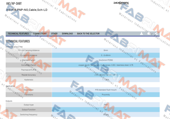 AK1/AP-3A8T Micro Detectors / Diell (now Datasensing)