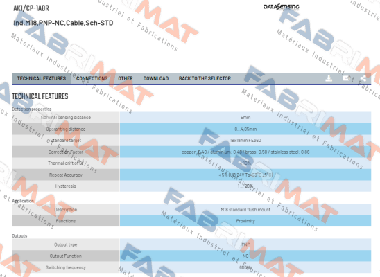 AK1/CP-1A8R Micro Detectors / Diell (now Datasensing)