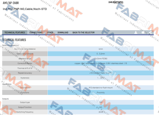 AM1/AP-2A8R Micro Detectors / Diell (now Datasensing)