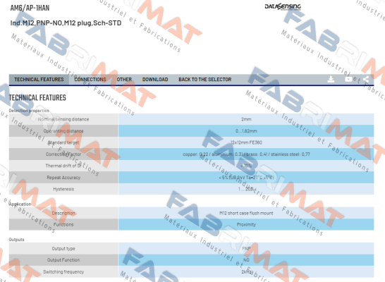 AM6/AP-1HAN Micro Detectors / Diell (now Datasensing)