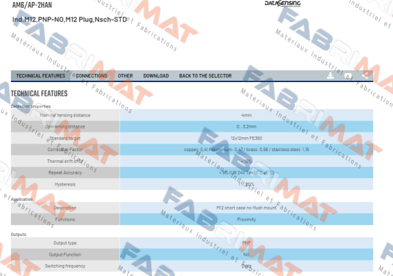 AM6/AP-2HAN Micro Detectors / Diell (now Datasensing)