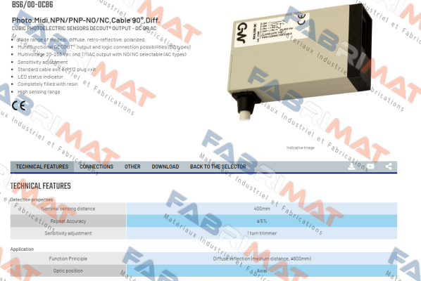 BS6/00-0C86 Micro Detectors / Diell (now Datasensing)