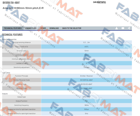BX10SR/0A-ABAT Micro Detectors / Diell (now Datasensing)