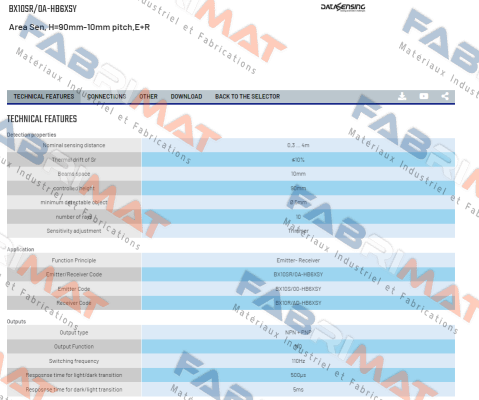 BX10SR/0A-HB6XSY Micro Detectors / Diell (now Datasensing)