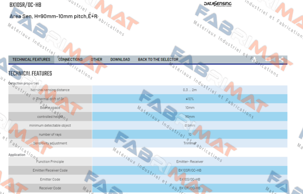 BX10SR/0C-HB Micro Detectors / Diell (now Datasensing)