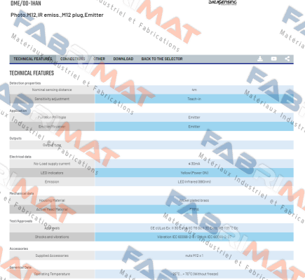 DME/00-1HAN Micro Detectors / Diell (now Datasensing)