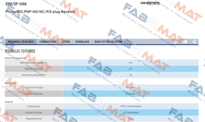 DMR/0P-1HAN Micro Detectors / Diell (now Datasensing)