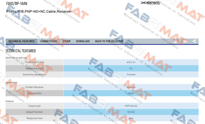 FAID/BP-1AAN Micro Detectors / Diell (now Datasensing)