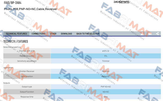 FAID/BP-2A84 Micro Detectors / Diell (now Datasensing)