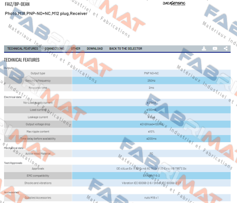 FAIZ/BP-0EAN Micro Detectors / Diell (now Datasensing)