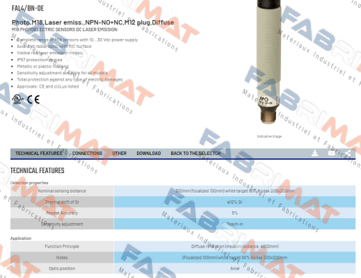 FAL4/BN-0E Micro Detectors / Diell (now Datasensing)