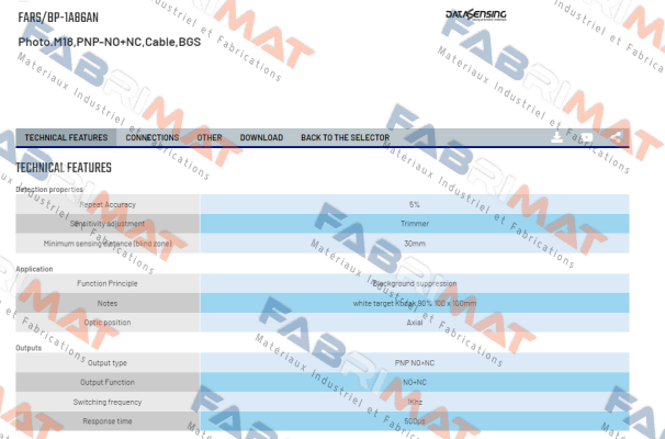 FARS/BP-1A86AN Micro Detectors / Diell (now Datasensing)