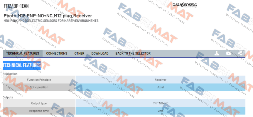 FFIZ/BP-1EAN Micro Detectors / Diell (now Datasensing)