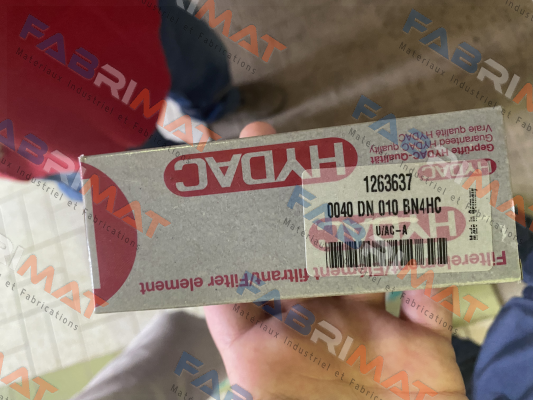 P/N: 1263637, Type: 0040 DN 010 BN4HC Hydac
