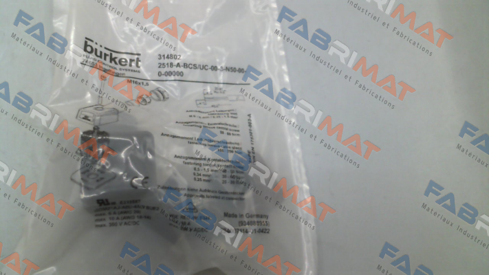 2518-A-BCS/UC-00-3-N50-00-0-00000 * JL04 (00314802) Burkert
