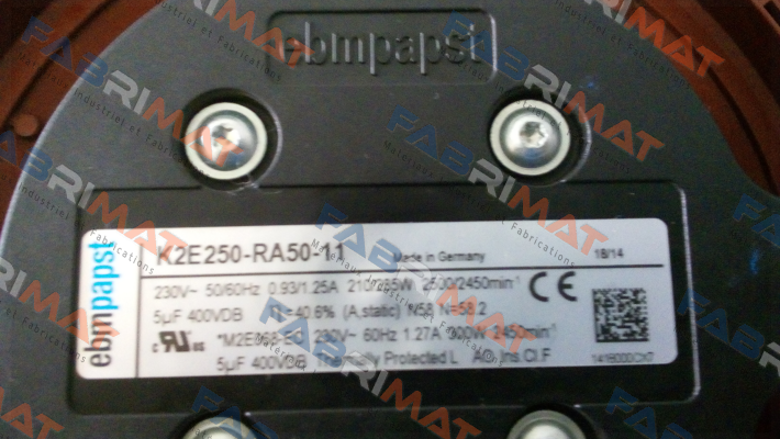 K2E250-RA50-11 (OEM for Pfannenberg)  EBM Papst