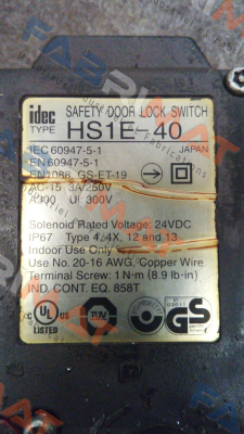 HS1E-40 Idec