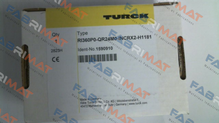 p/n: 1590910, Type: RI360P0-QR24M0-INCRX2-H1181 Turck