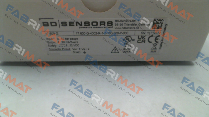Code: 17.600G-4002-R-1-5-100-300-P-000 Bd Sensors