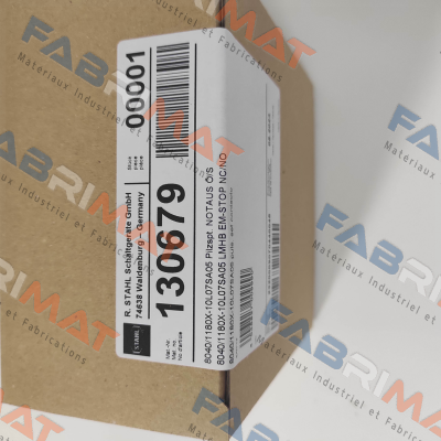 p/n: 130679, Type: 8040/1180X-10L07SA05 Stahl